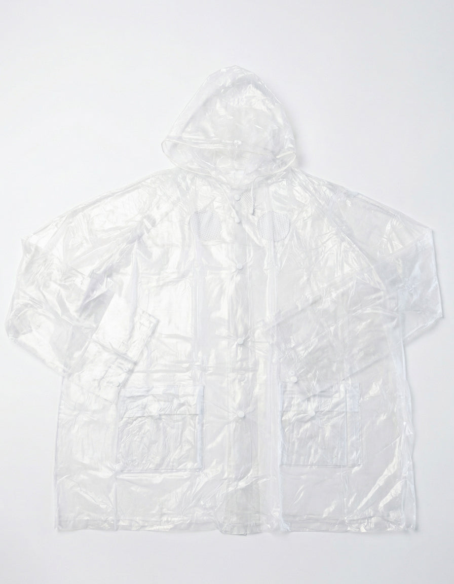 Adult Rainjacket PVC frosted white