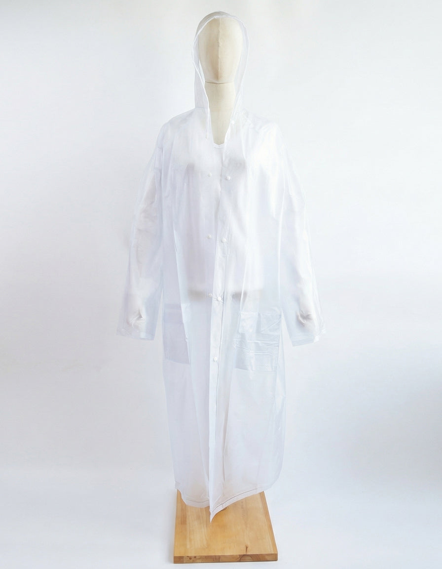 Adult Raincoat frosted white