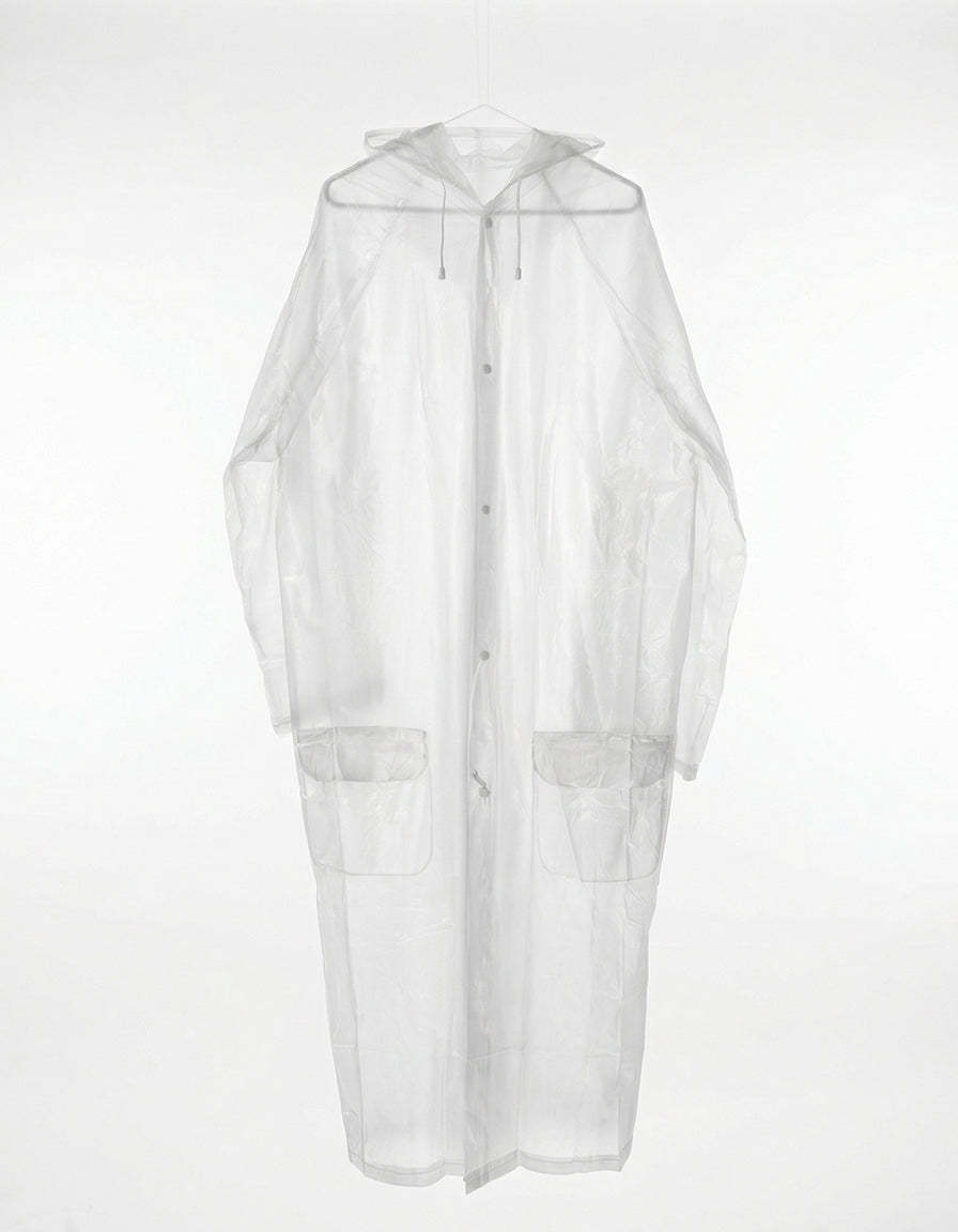 Adult Raincoat frosted white
