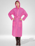 WHOSALE Woman's Raincoat OEM with belt hooded ideal for tour,hiking,daily