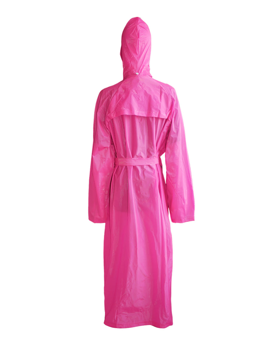 WHOSALE Woman's Raincoat OEM with belt hooded ideal for tour,hiking,daily