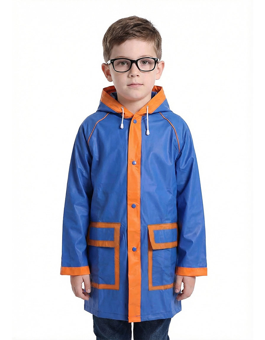 Children's Raincoat OEM&ODM orange blue