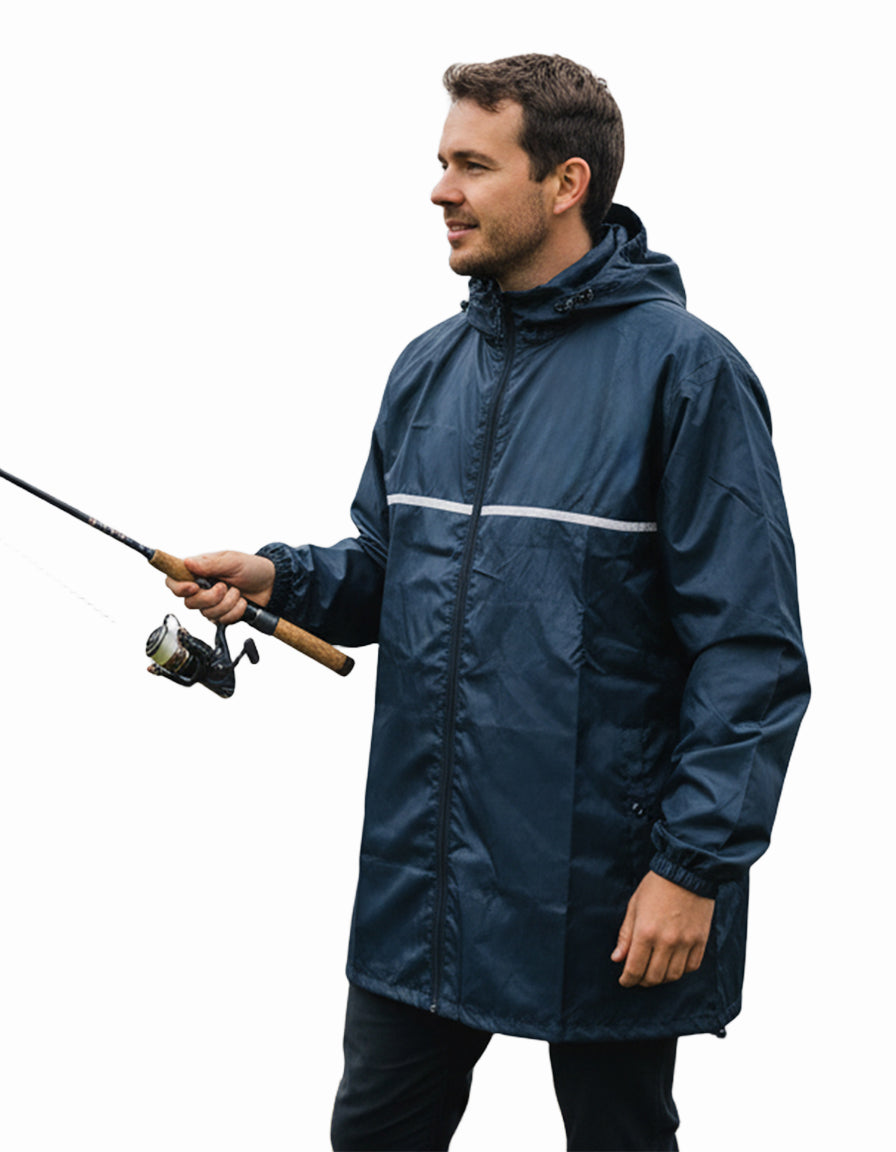 Rainjacket polyester with PU coating breathable,windbreaker,WHOSALE,OEM