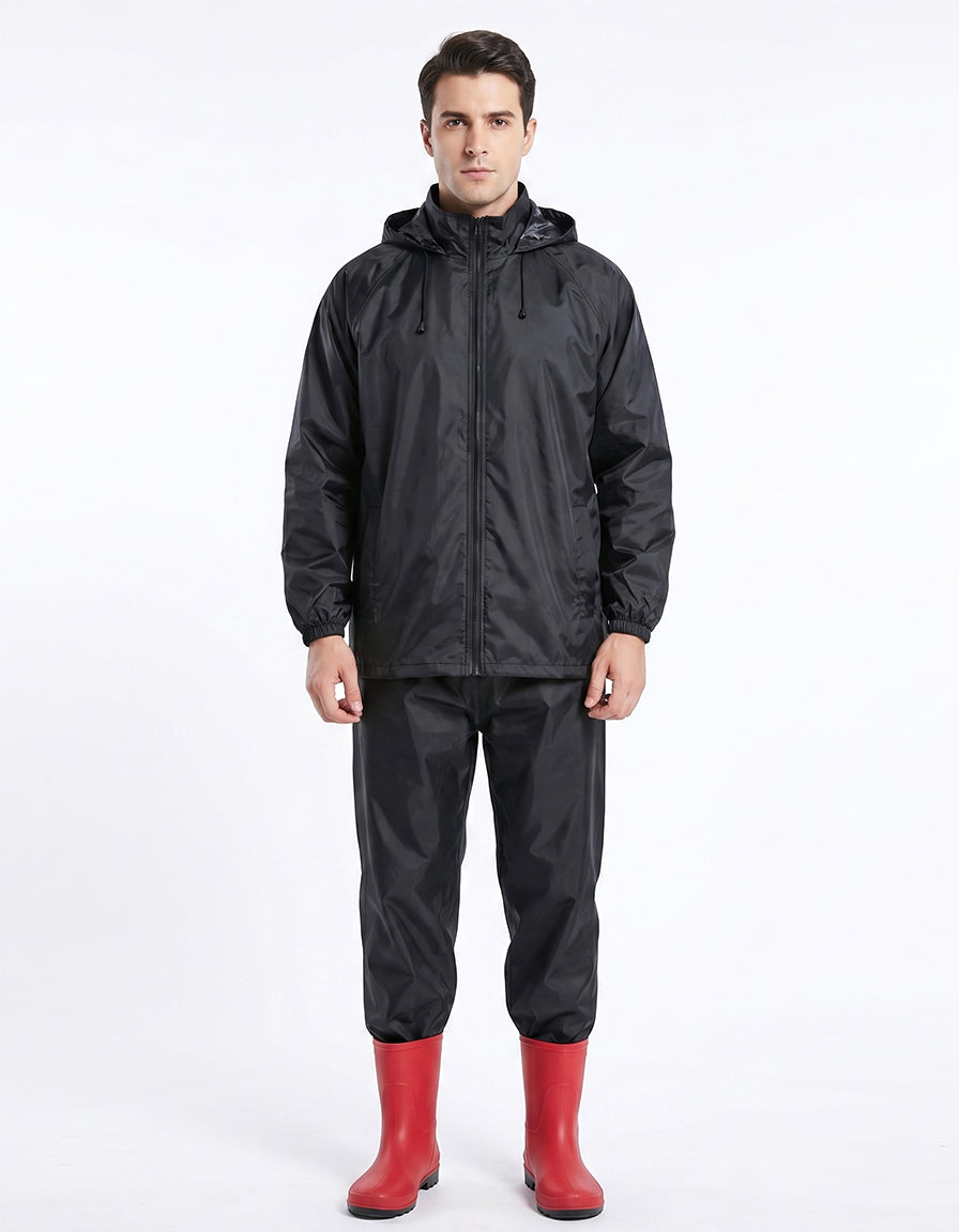 Adult Rainsuit 210T Polyester with PU coating