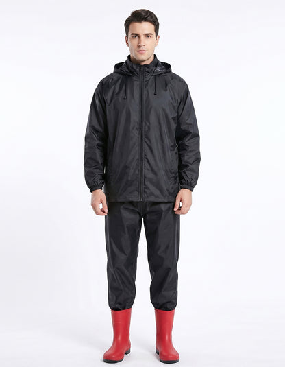Rainsuit Polyester with PU coating lightweight