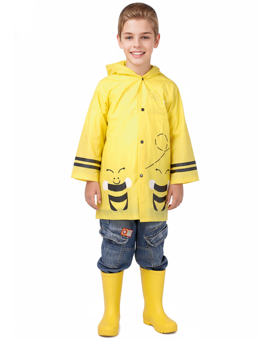 Children's Raincoat animal design flat PVC BEE
