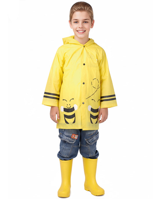 Children's Raincoat animal design flat PVC BEE