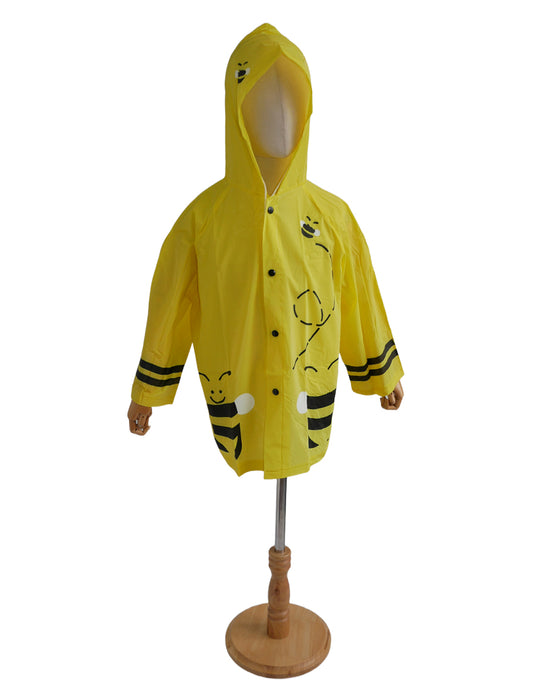 Children's Raincoat animal design flat PVC BEE