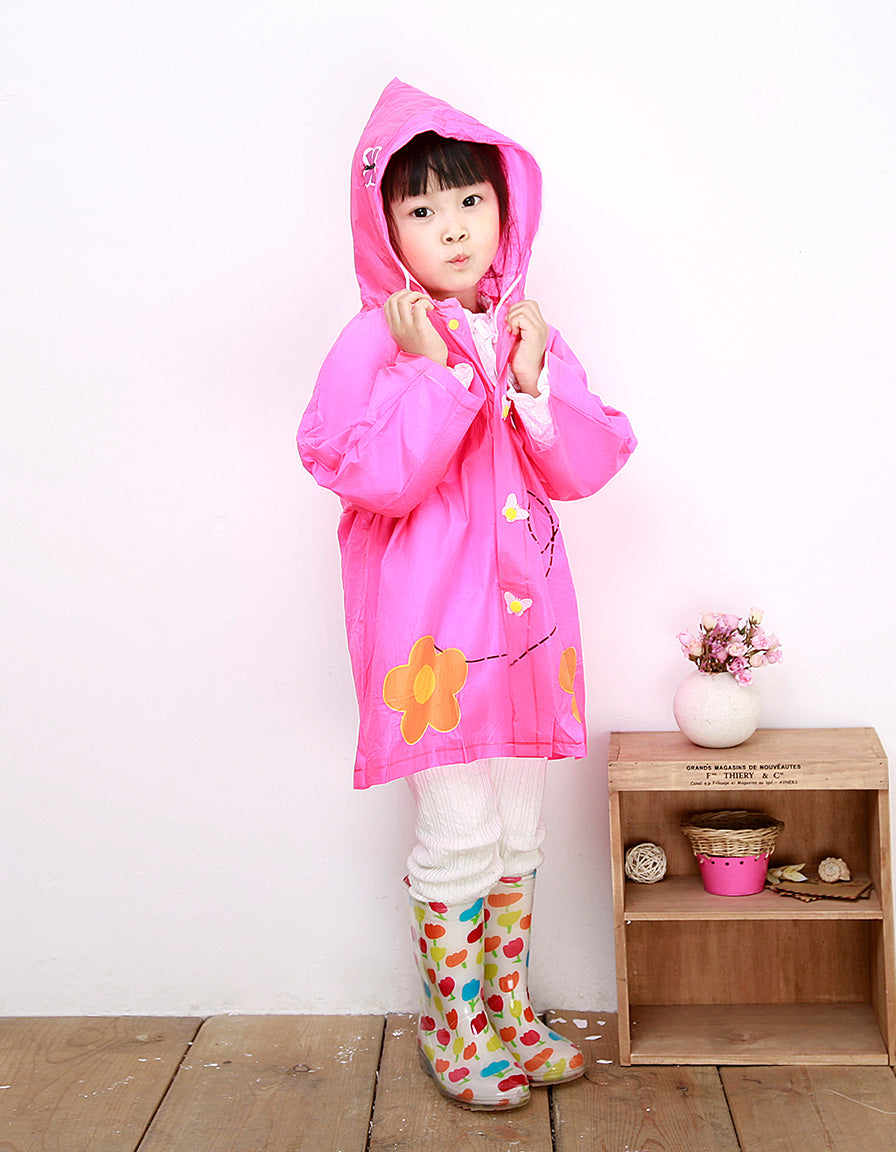 Kids Raincoat for girl butterfly