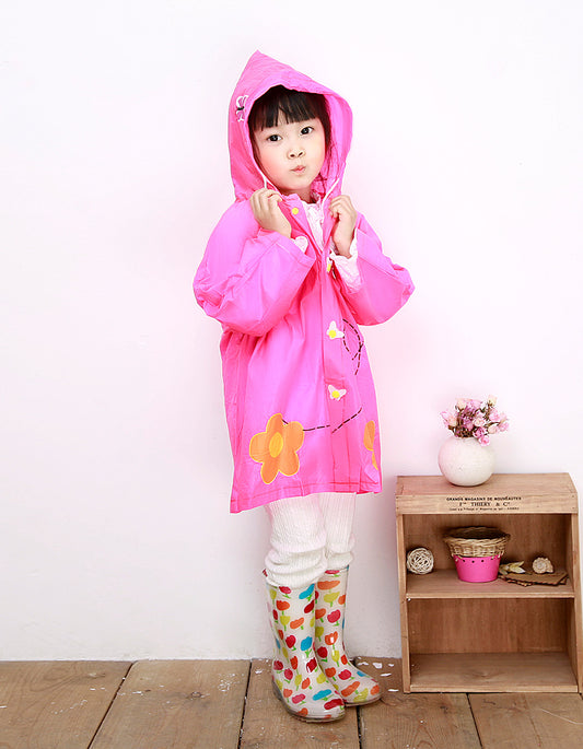 Kids Raincoat for girl butterfly