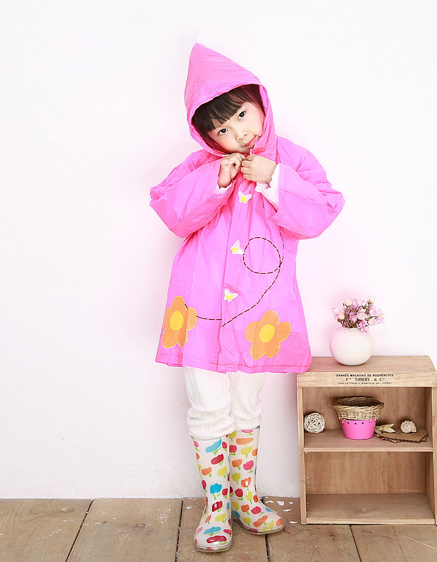 Kids Raincoat for girl butterfly