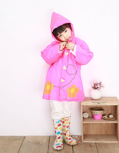 Kids Raincoat butterfly PVC waterproof