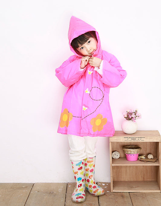 Kids Raincoat for girl butterfly