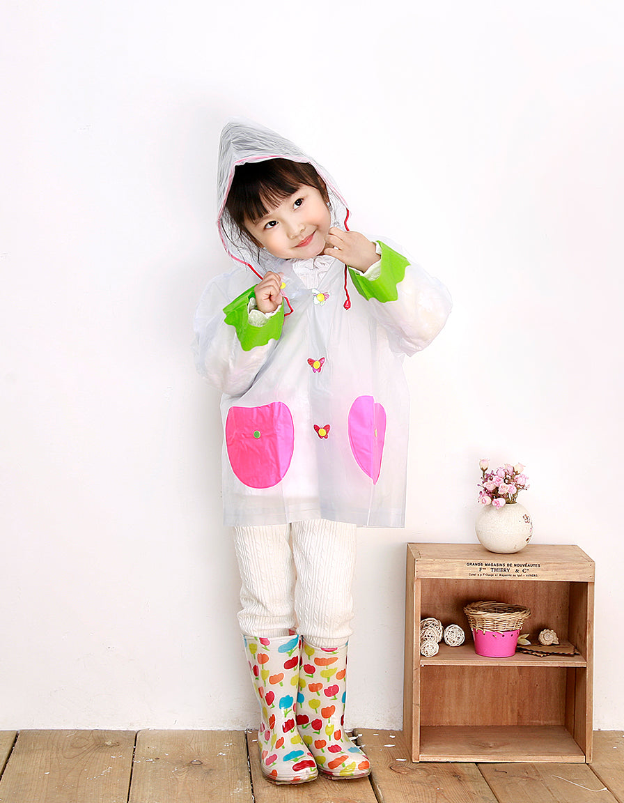 Children's Raincoat heart pocket