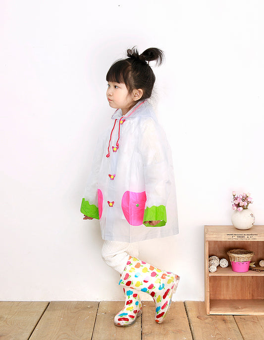 Children's Raincoat heart pocket