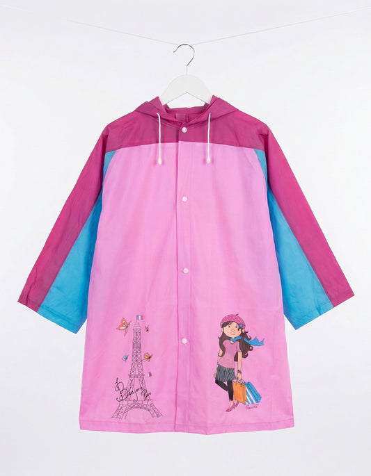 Girl's Raincoat PVC Paris&Maria