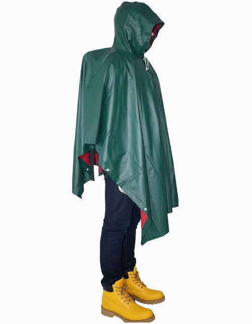 Adult Rainponcho hooded waterproof 3 in 1 PVC ideal for travel fishing WHOLESALE OEM