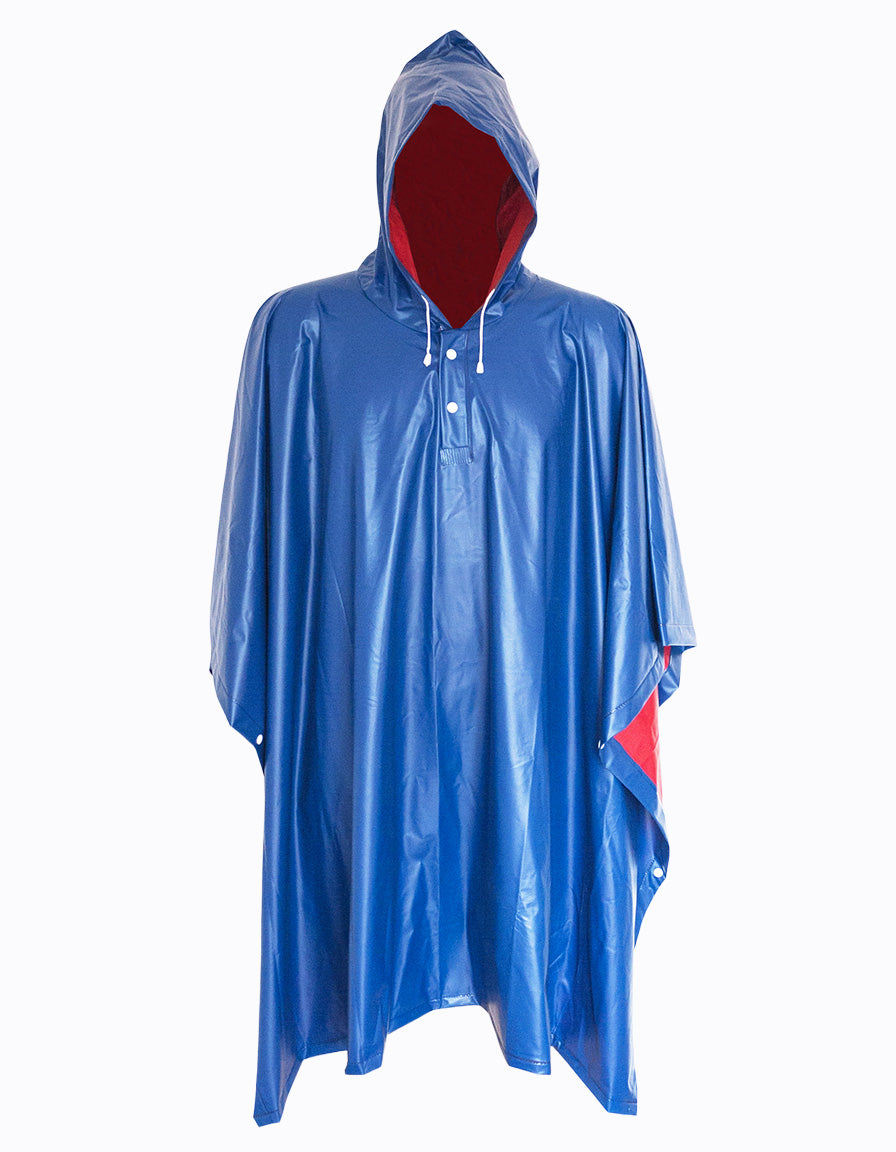 Adult Rainponcho hooded waterproof 3 in 1 PVC ideal for travel fishing WHOLESALE OEM