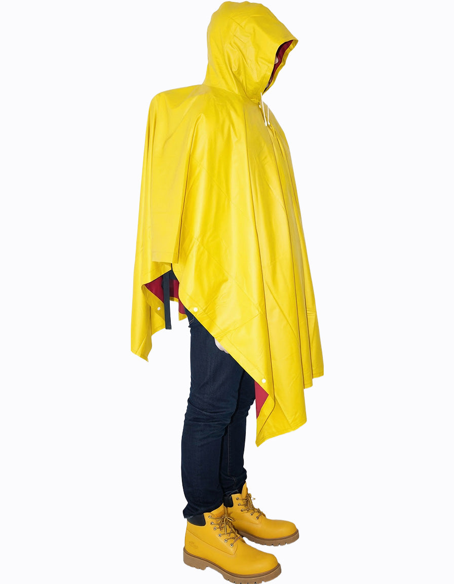 Adult Rainponcho hooded waterproof 3 in 1 PVC ideal for travel fishing WHOLESALE OEM