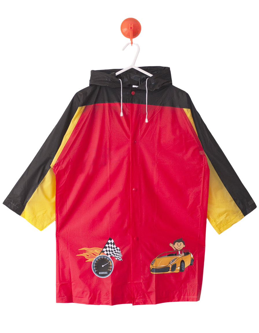 Boy's Raincoat race-car pirate