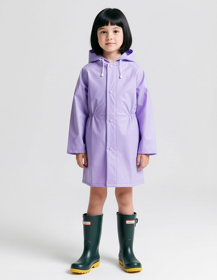Girl's Raincoat elastic waist