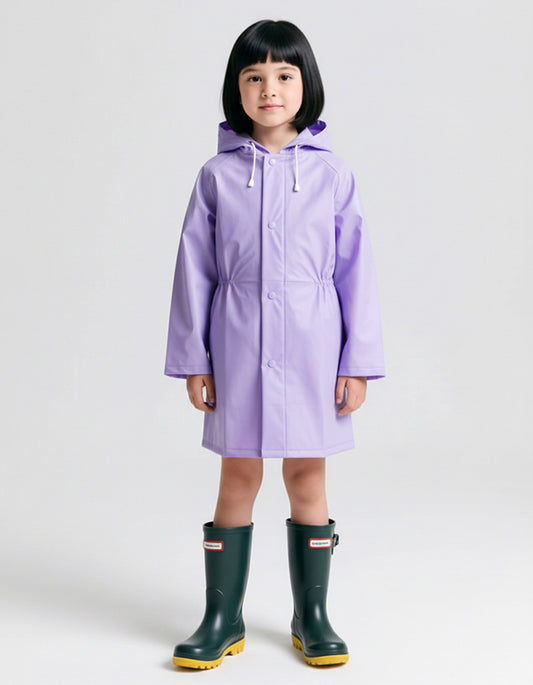 Girl's Raincoat elastic waist