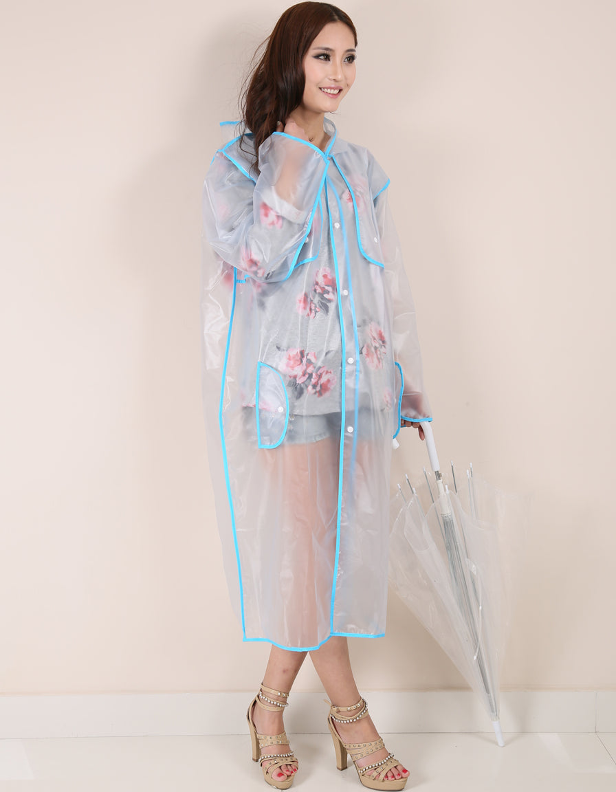 Woman's Raincoat frosted white