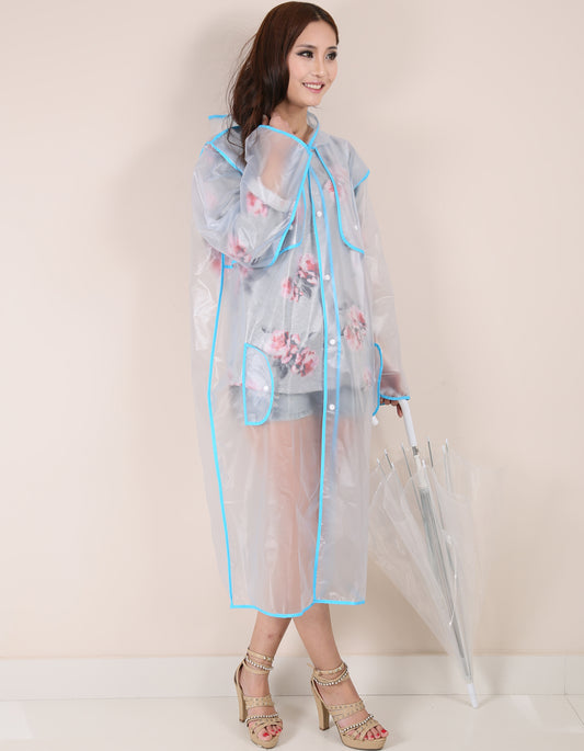 Woman's Raincoat frosted white
