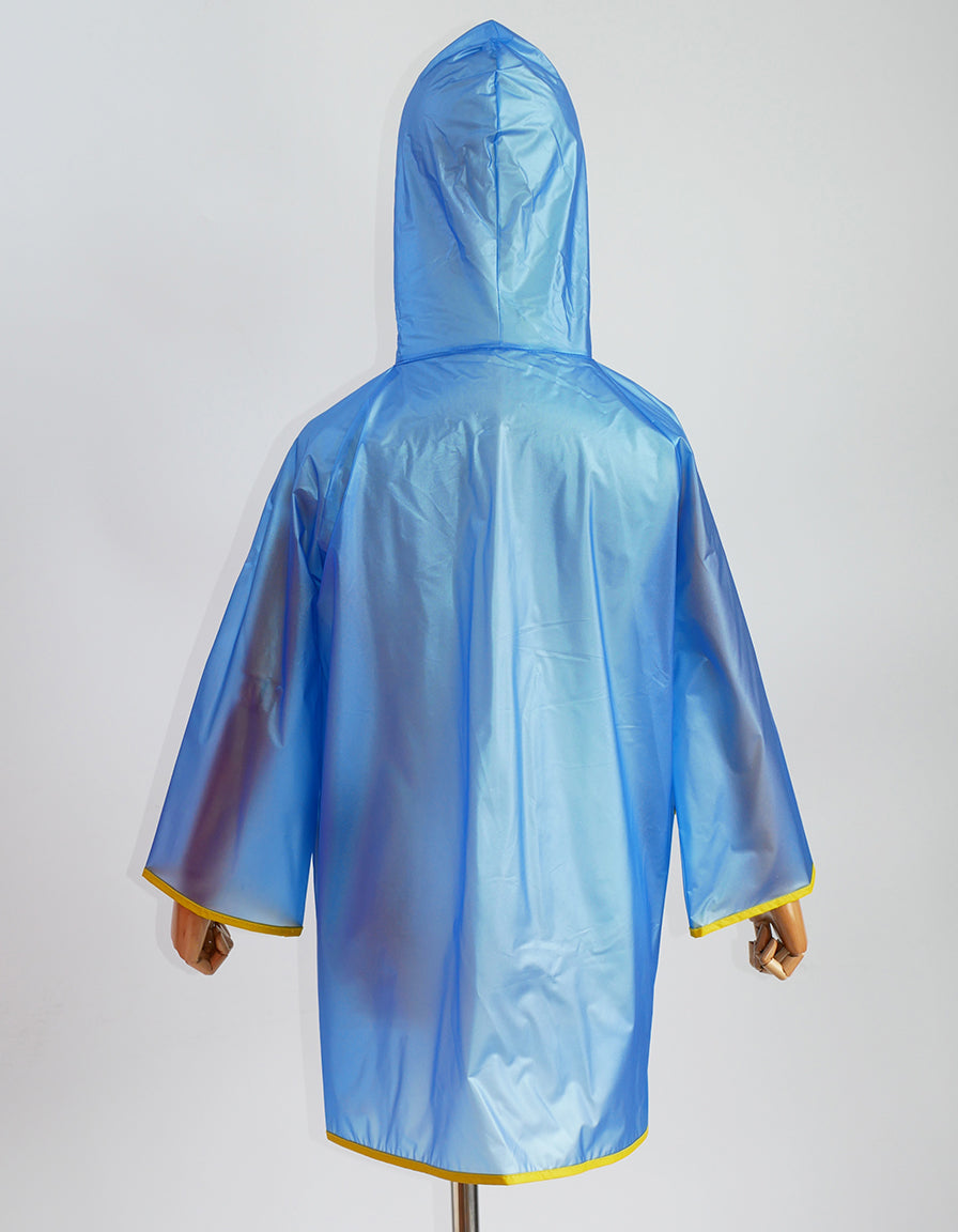 Kids Raincoat zipper frosted blue