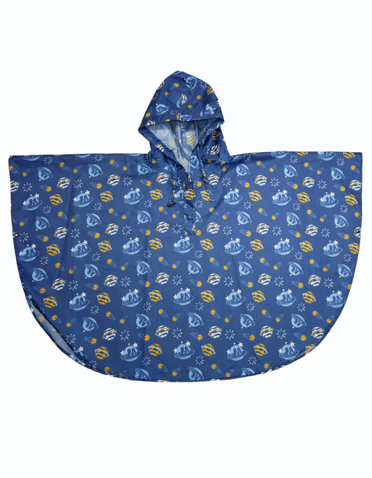 Kids Rainponcho polyester lightweight pattern