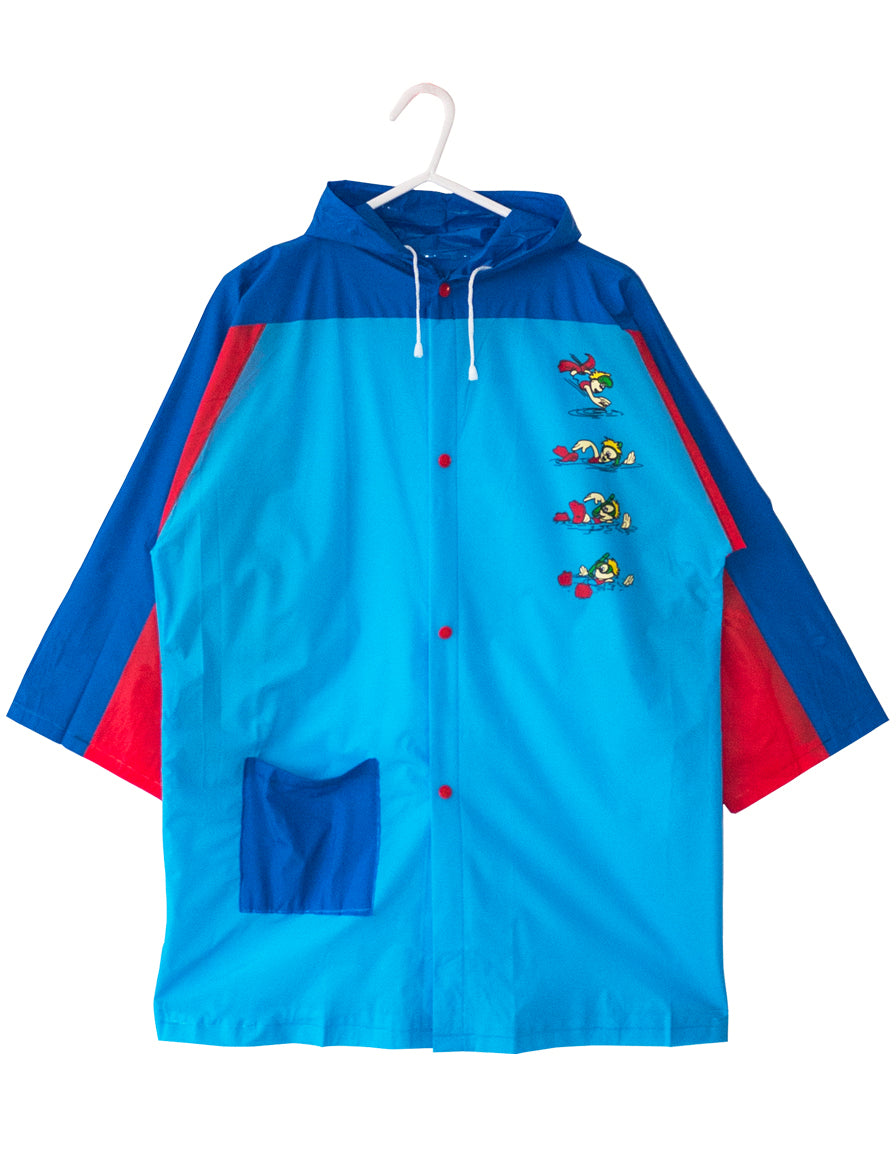 Kids Raincoat PVC 2tone blue