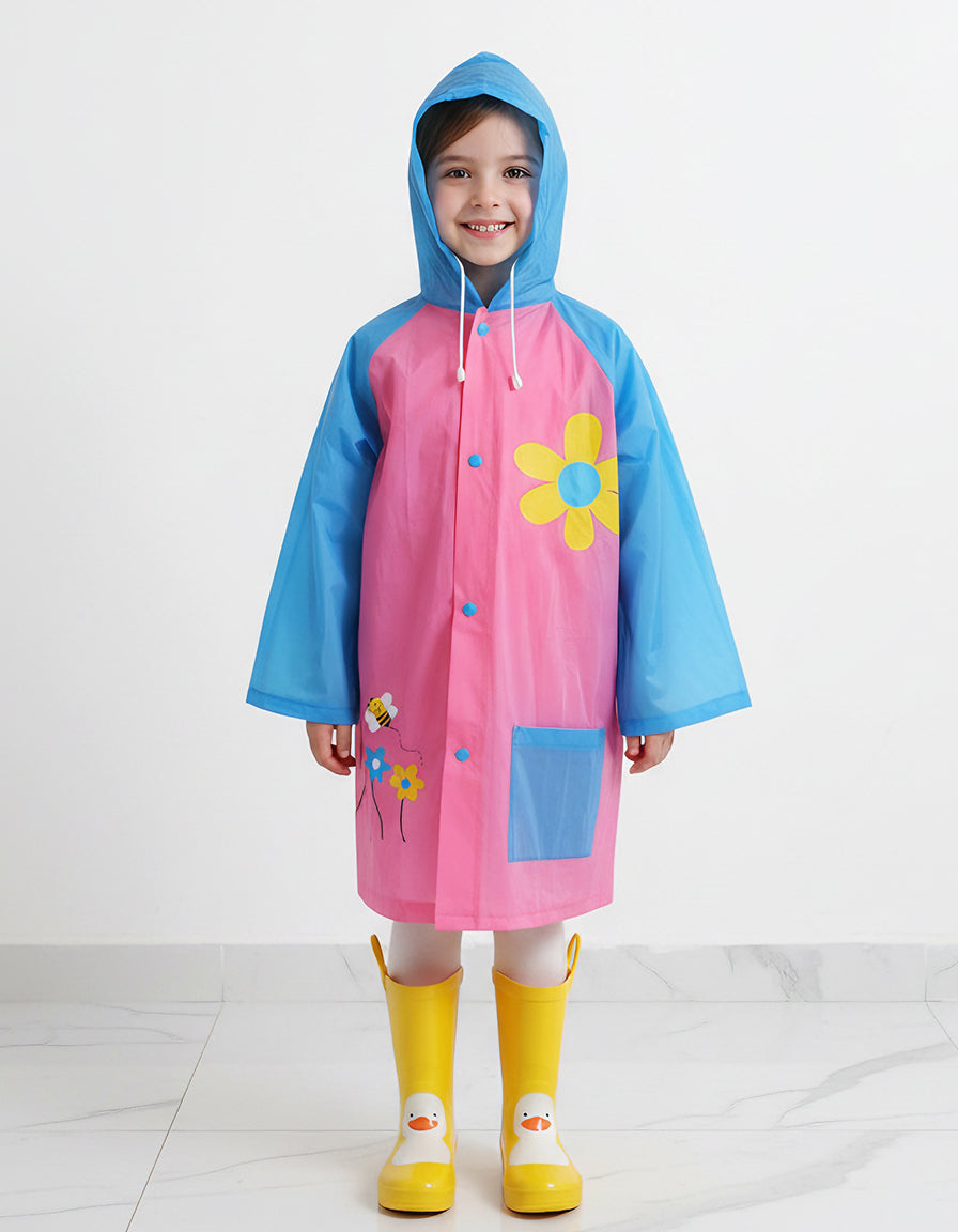 Kids Raincoat flowers