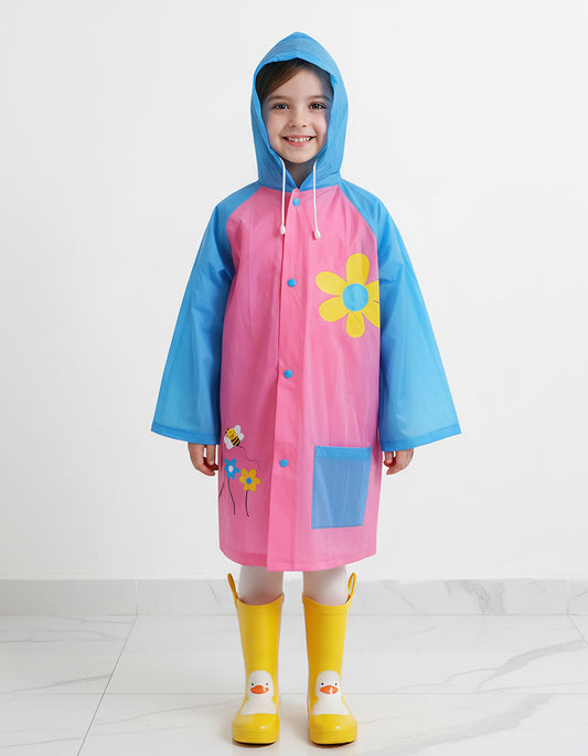 Kids Raincoat flowers