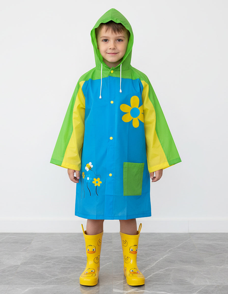 Kids Raincoat flowers