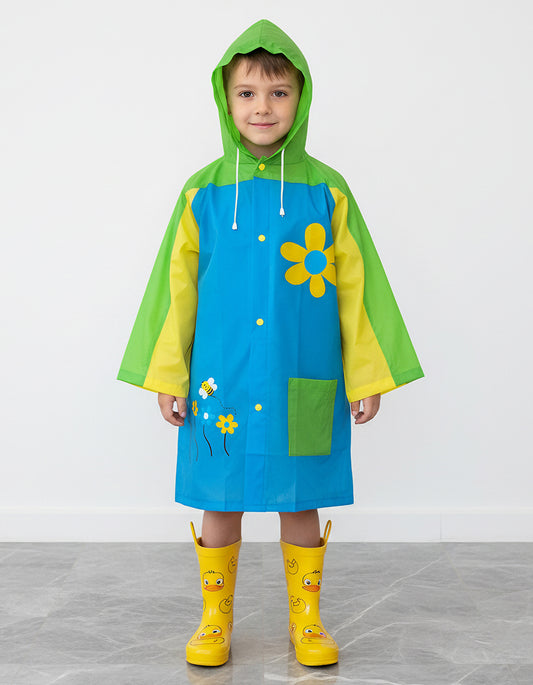 Kids Raincoat flowers