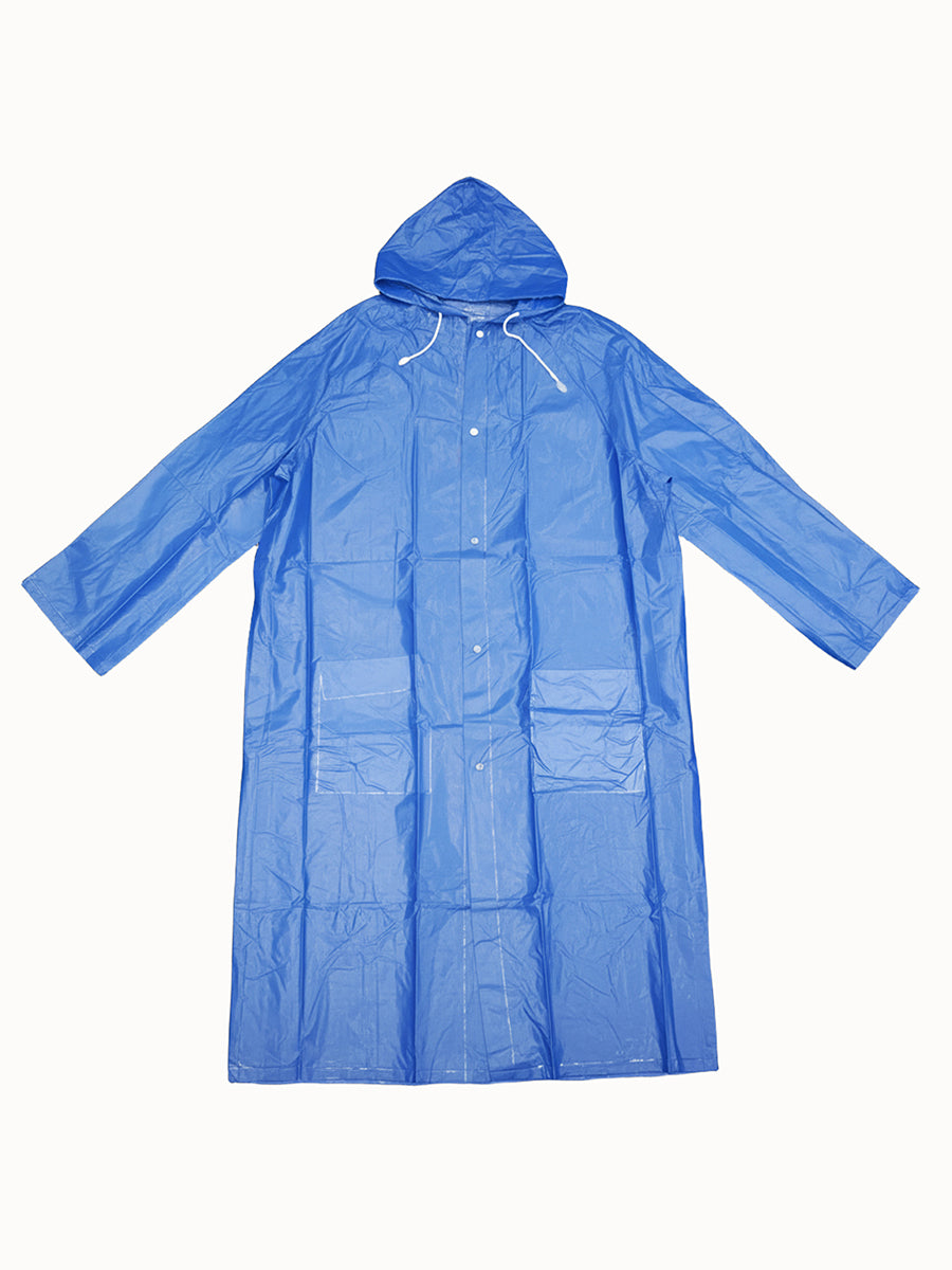 WHOSALE Adult Raincoat Long style,hooded with drawstring,2 pockets with flaps